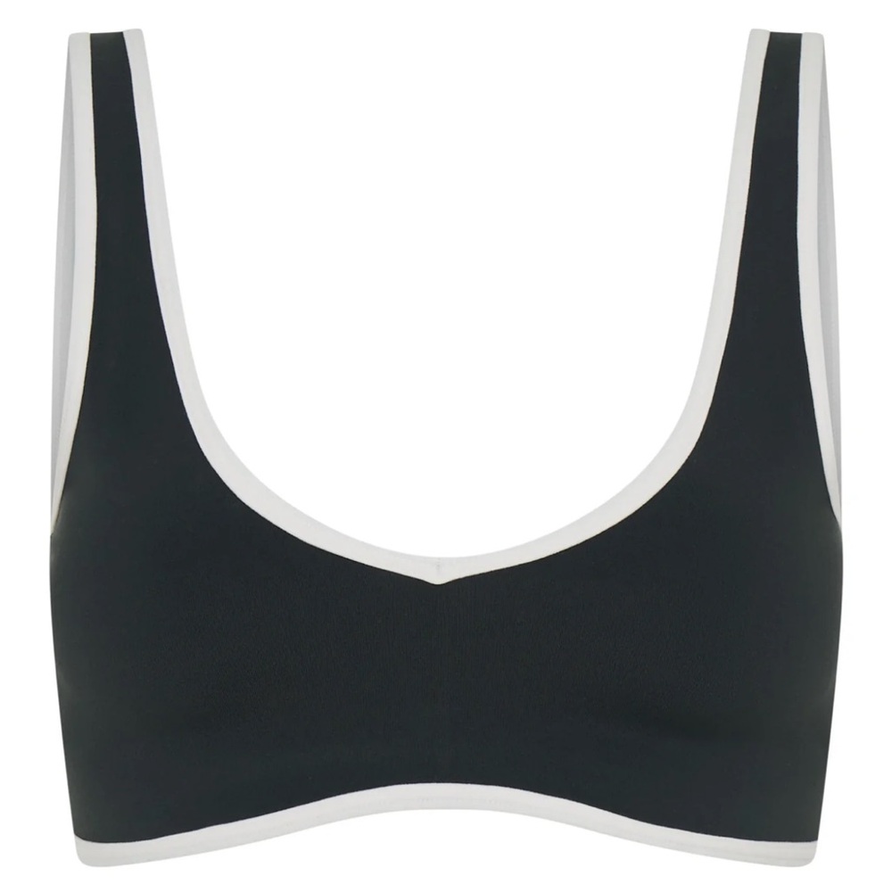 White Fox Boutique green and White Sports Bra - Picture 5 of 6